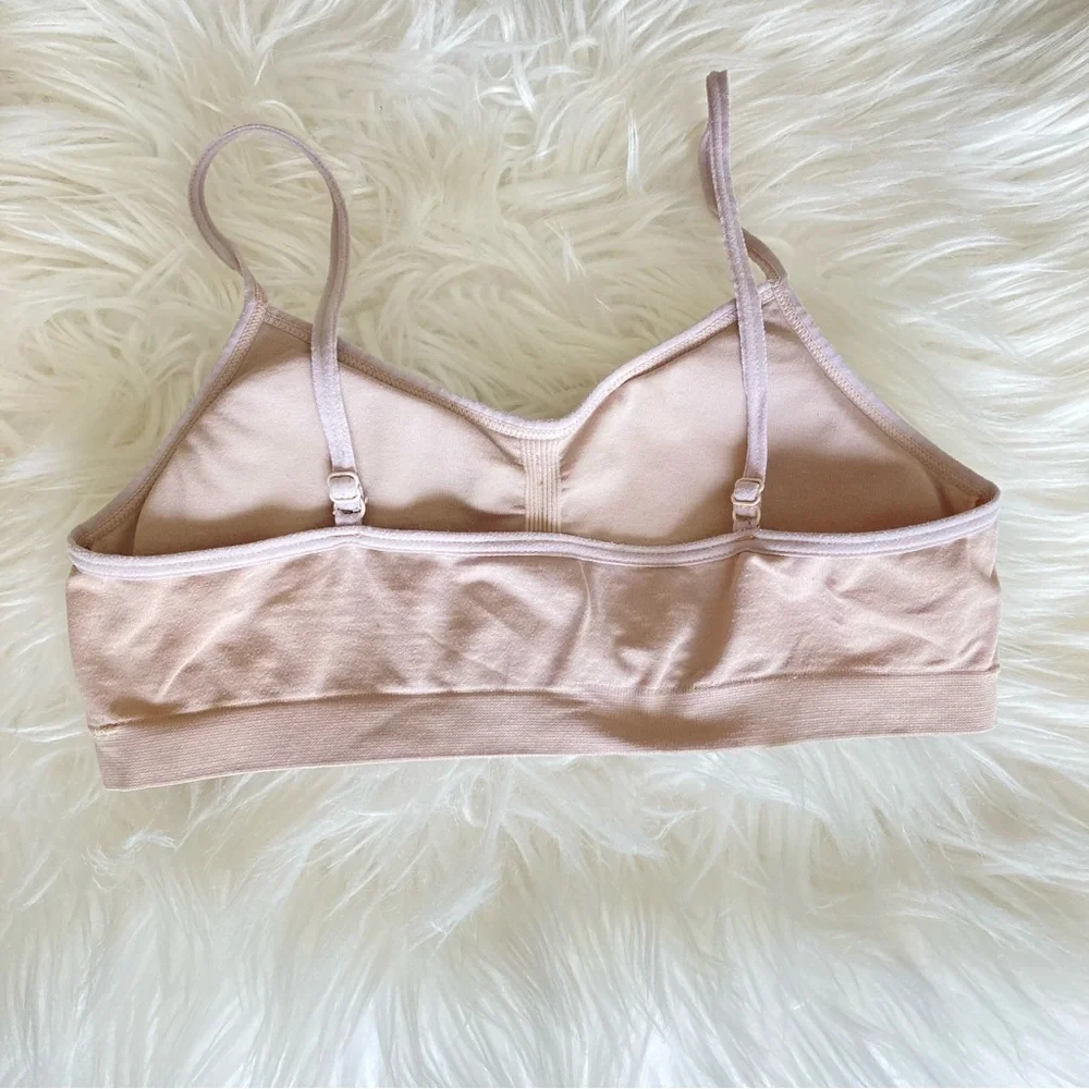 Natural Color Girls Seamless Bralette Everyday Bra_2